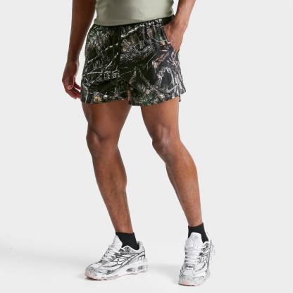 Men's Nike Stride Dri-FIT Brief-Lined Realtree 5" Running Shorts - Anthracite/Black