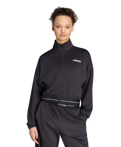 adidas Women's Hyperglam Track Cropped Training Track Jacket - Black