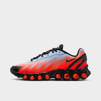 Men's Nithtke Air Max Dn8 Casual Shoes - Royal Tint/Bright Crimson/Black/Black - Left shoe facing left. Outside of the shoe.
