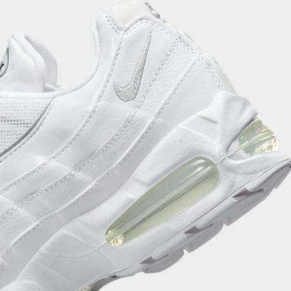 Women's Nike Air Max 95 Big Bubble Casual Shoes - White/Black/Reflect Silver/Metallic Silver