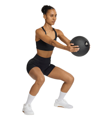 adidas Women's Workout Square Neck Support Bra - Black