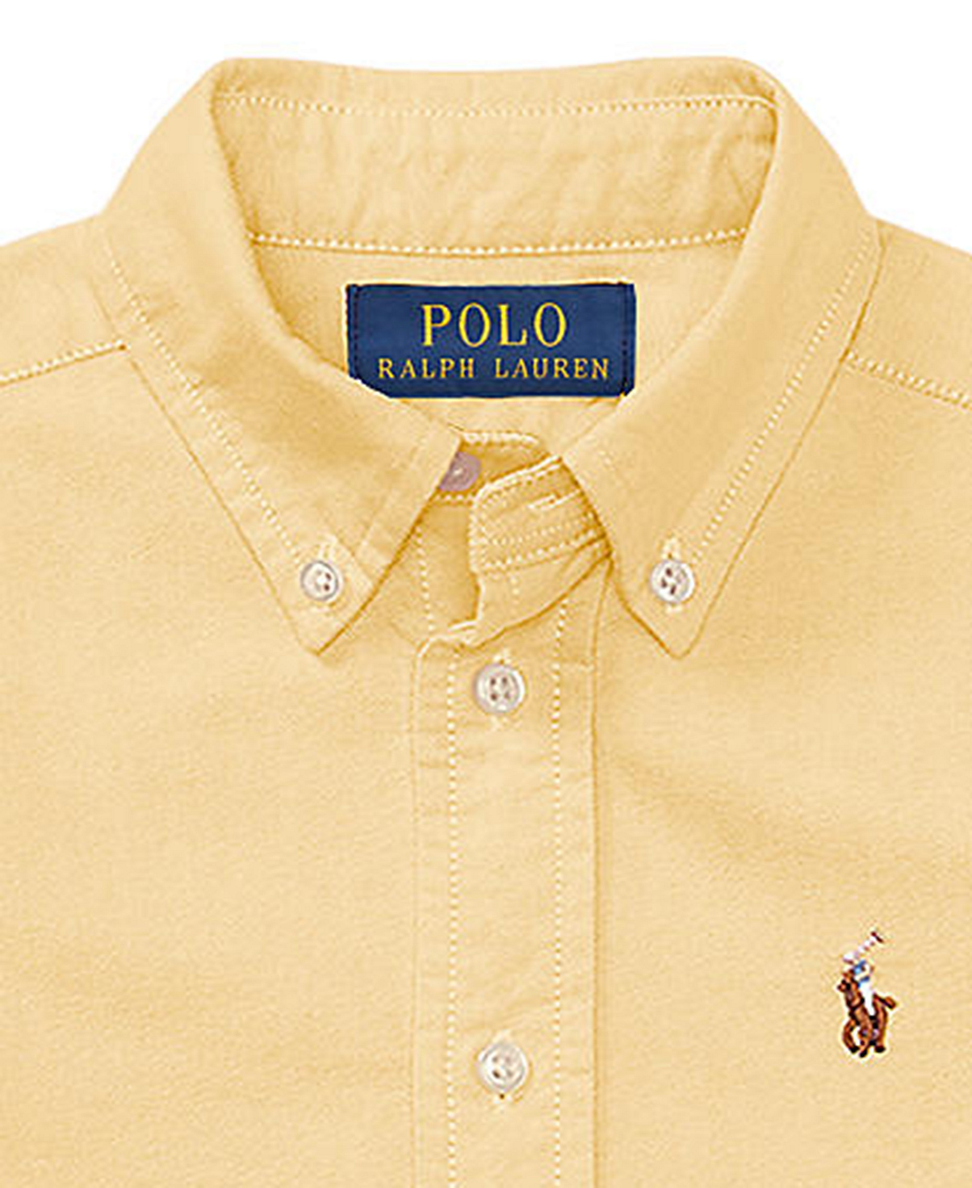 Polo Ralph Lauren Boys' 2T-7 Cotton Oxford Shirt - Yellow