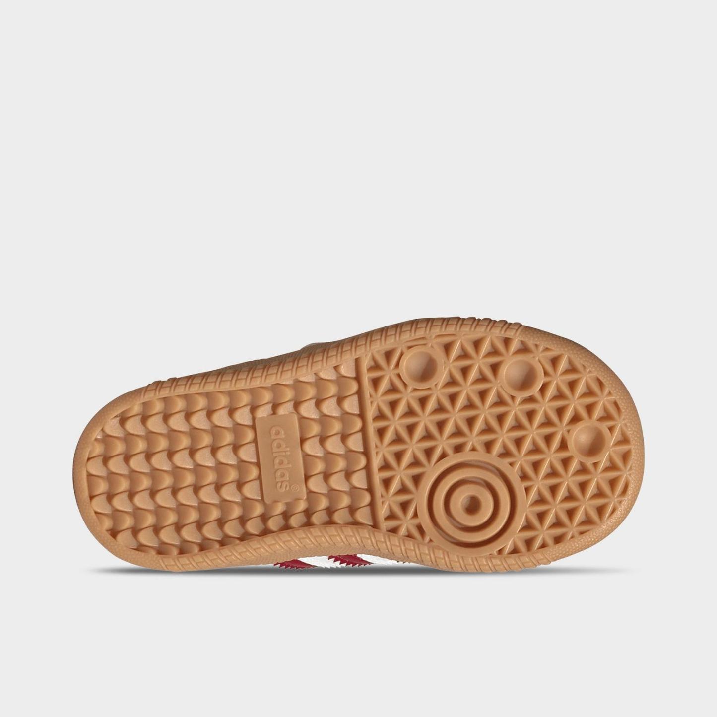 Girls' Toddler adidas Originals Samba Jane Casual Shoes - Cloud White/Team Victory Red/Gum - view 6