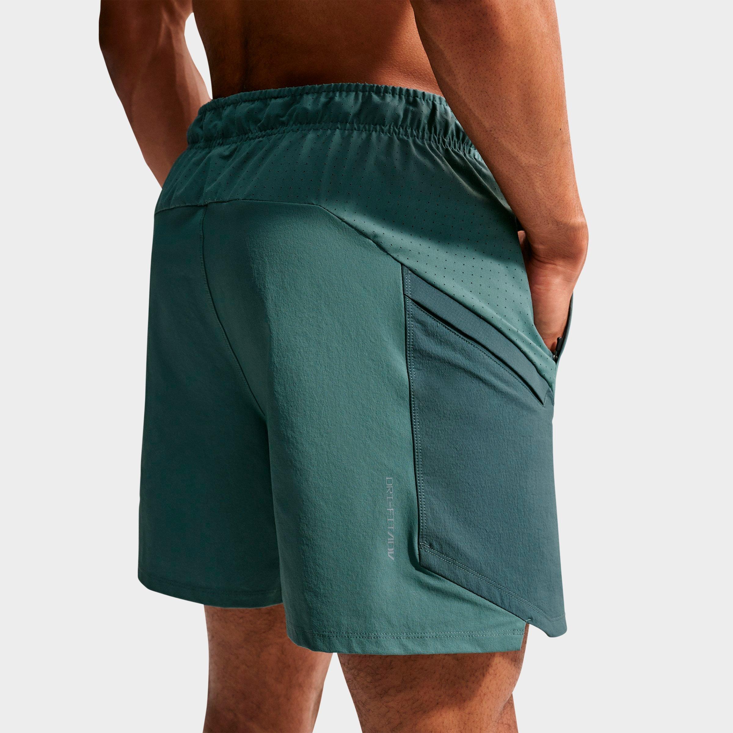 Men's Nithtke Pro Training Dri-FIT ADV 6" Shorts - Mineral Slate/Faded Spruce/Green Strike