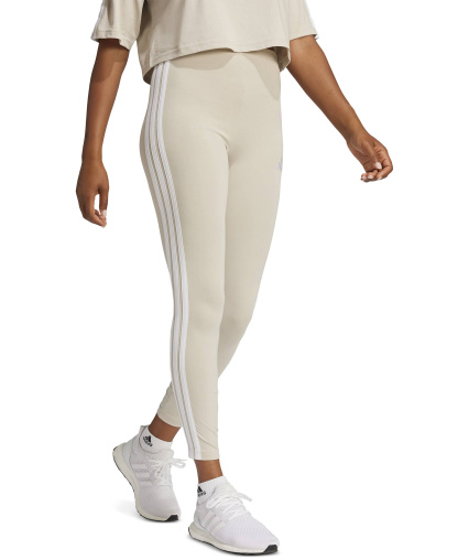 adidas Plus Size Essentials 3-Stripes Cotton Leggings - Wonder Alumina/white