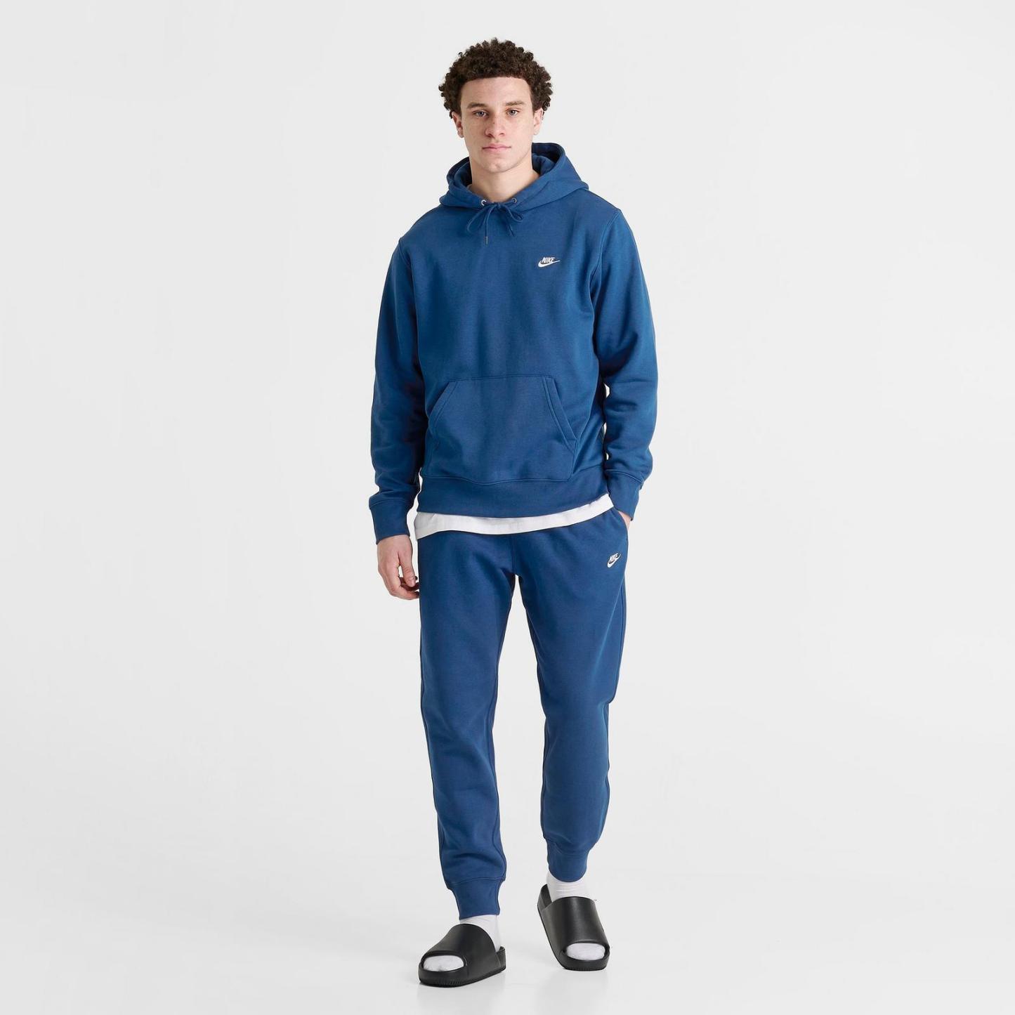 Men's Nike Club Fleece Premium Jogger Pants - Court Blue/Court Blue