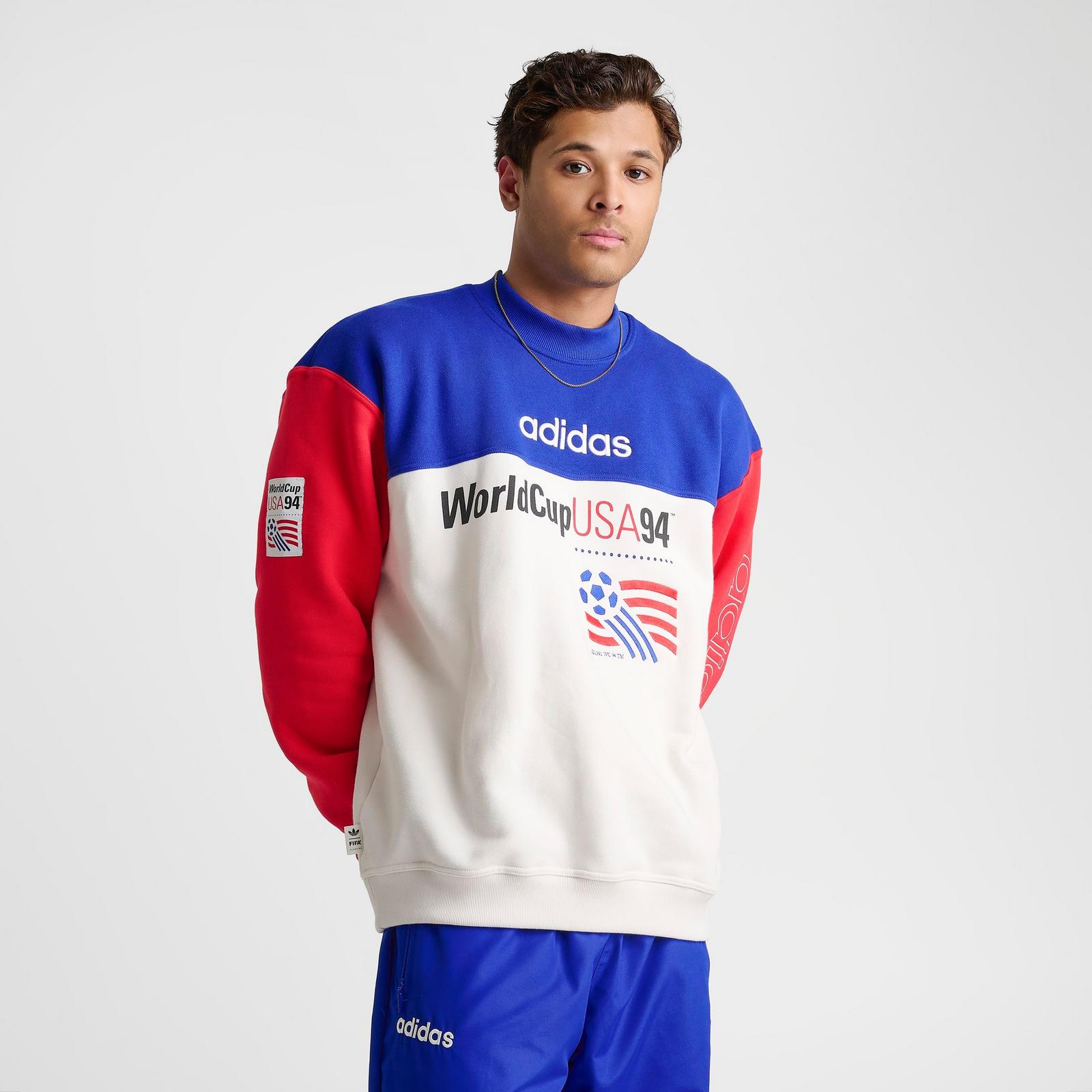 Men's adidas FIFA World Cup USA 94 Graphic Sweatshirt - Team Royal Blue/Cloud White - view 3