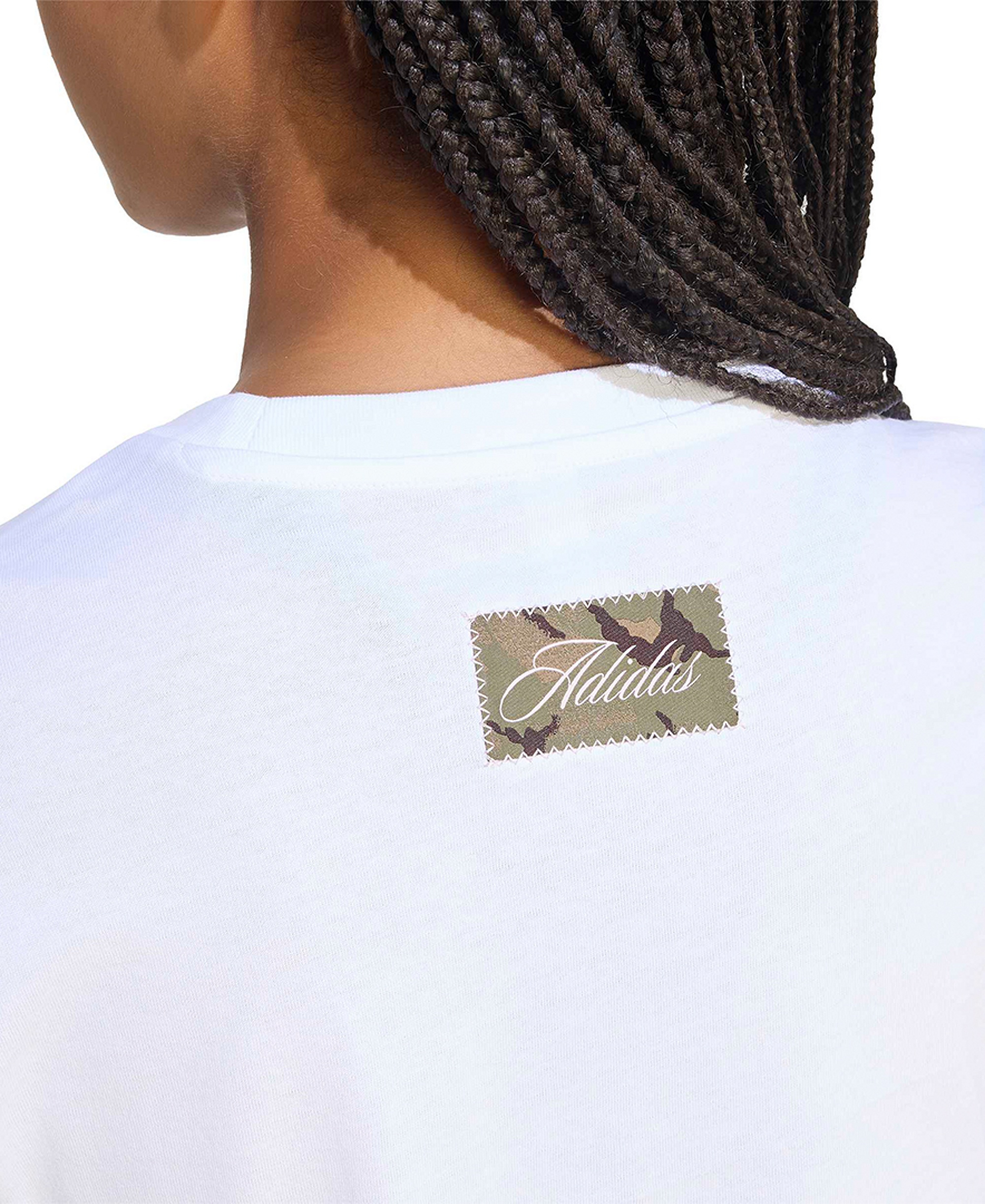 adidas Women's Camo T Camo-Print T-Shirt - White