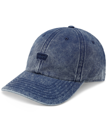 Levi's Men's Snow Washed Batwing Logo Baseball Hat - Navy