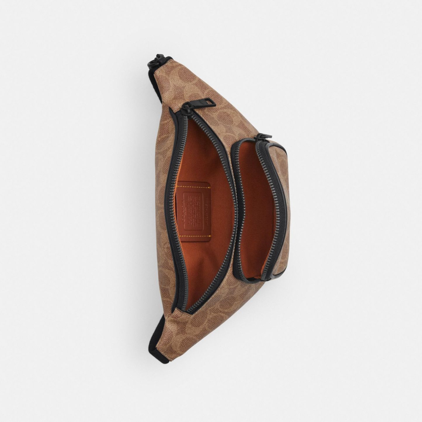 Travis Belt Bag 30 In Signature Canvas - Matte Black/Tan Black - view 3