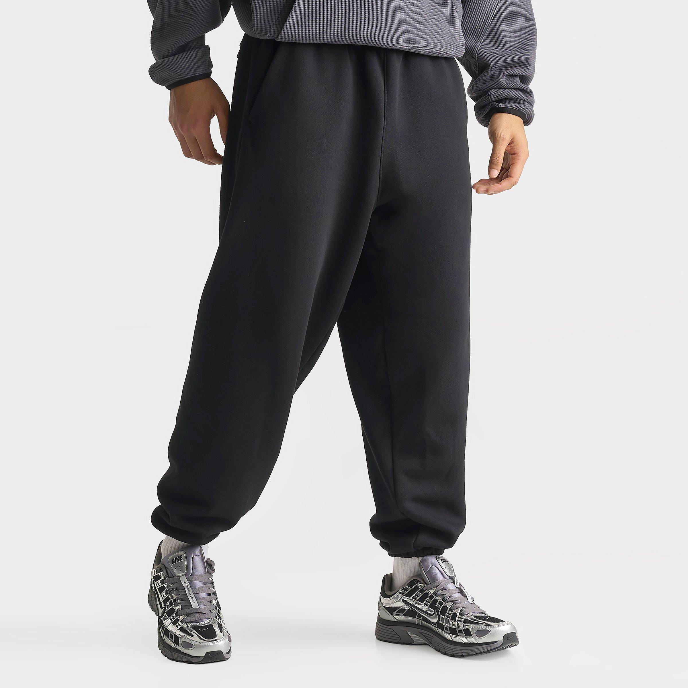 Men's Nithtke Solo Swoosh Cuffed Sweatpants - Black/Sail