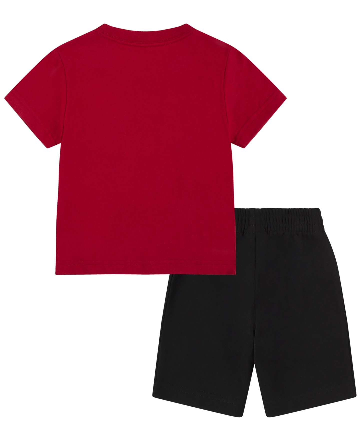 Jordan Boys' 2T-4T Jumbo Jumpman T-Shirt and Shorts, 2-Piece Set - Black/Red