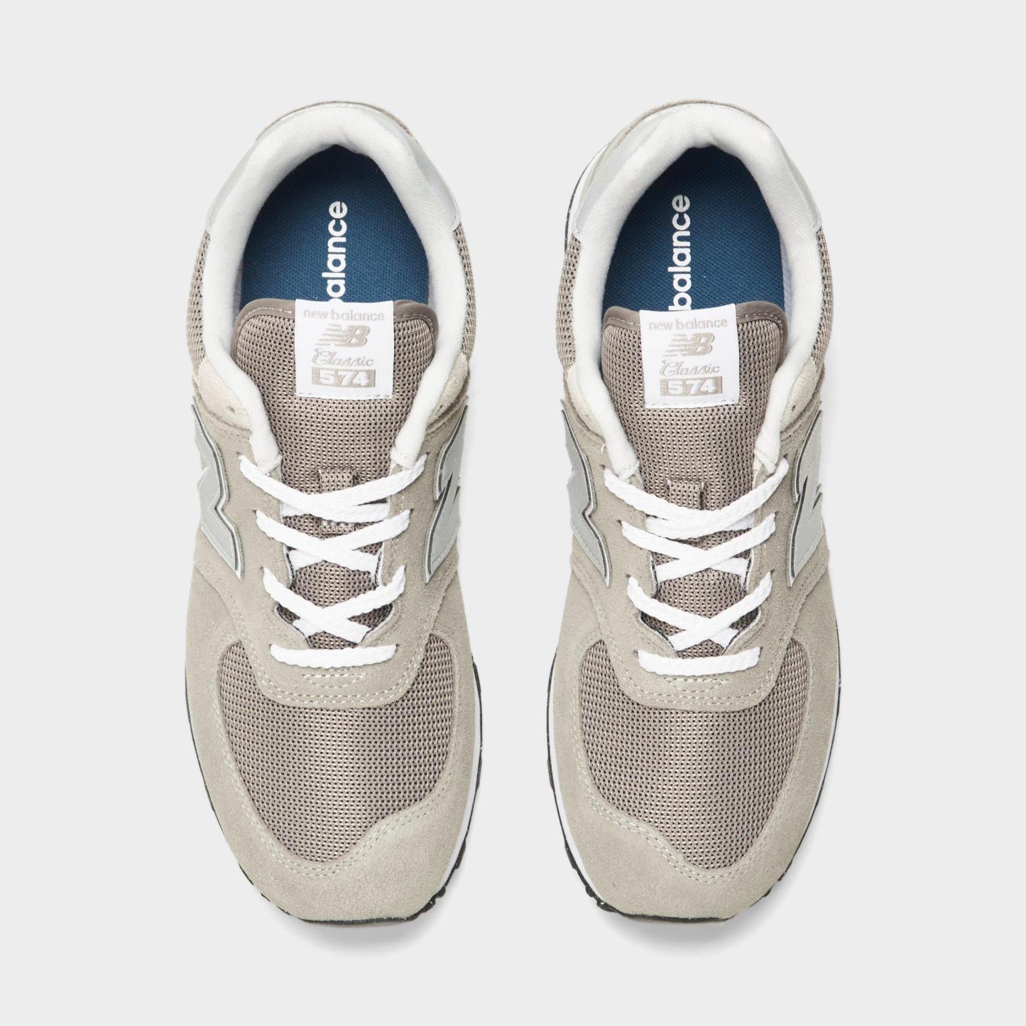 Big Kids' New Balance 574 Casual Shoes - Grey/White - view 5