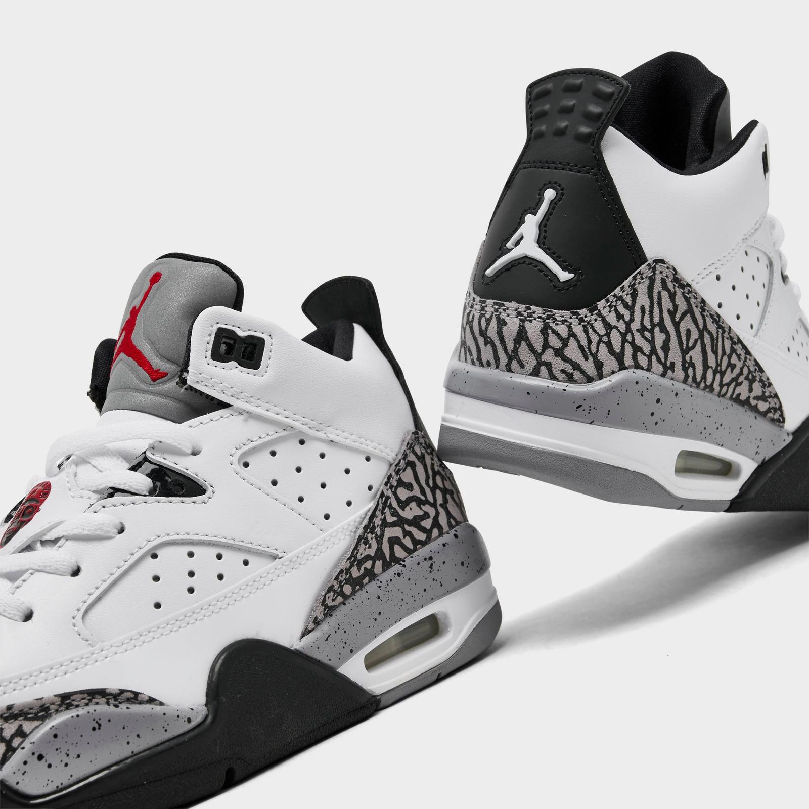 Big Kids' Air Jordan Son of Mars Low Casual Shoes - White/Varsity Red/Light Smoke Grey/True Blue - view 3