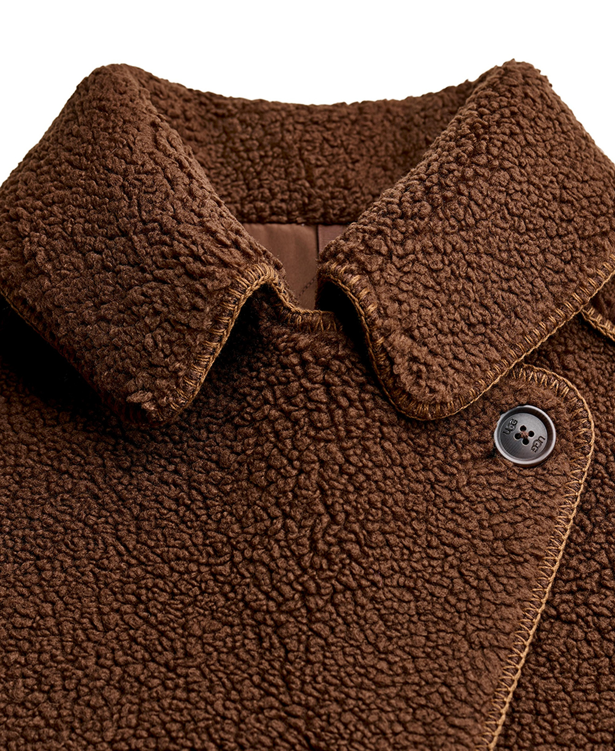 UGG Women's Sema Fluff Coat - Deep Nutmeg