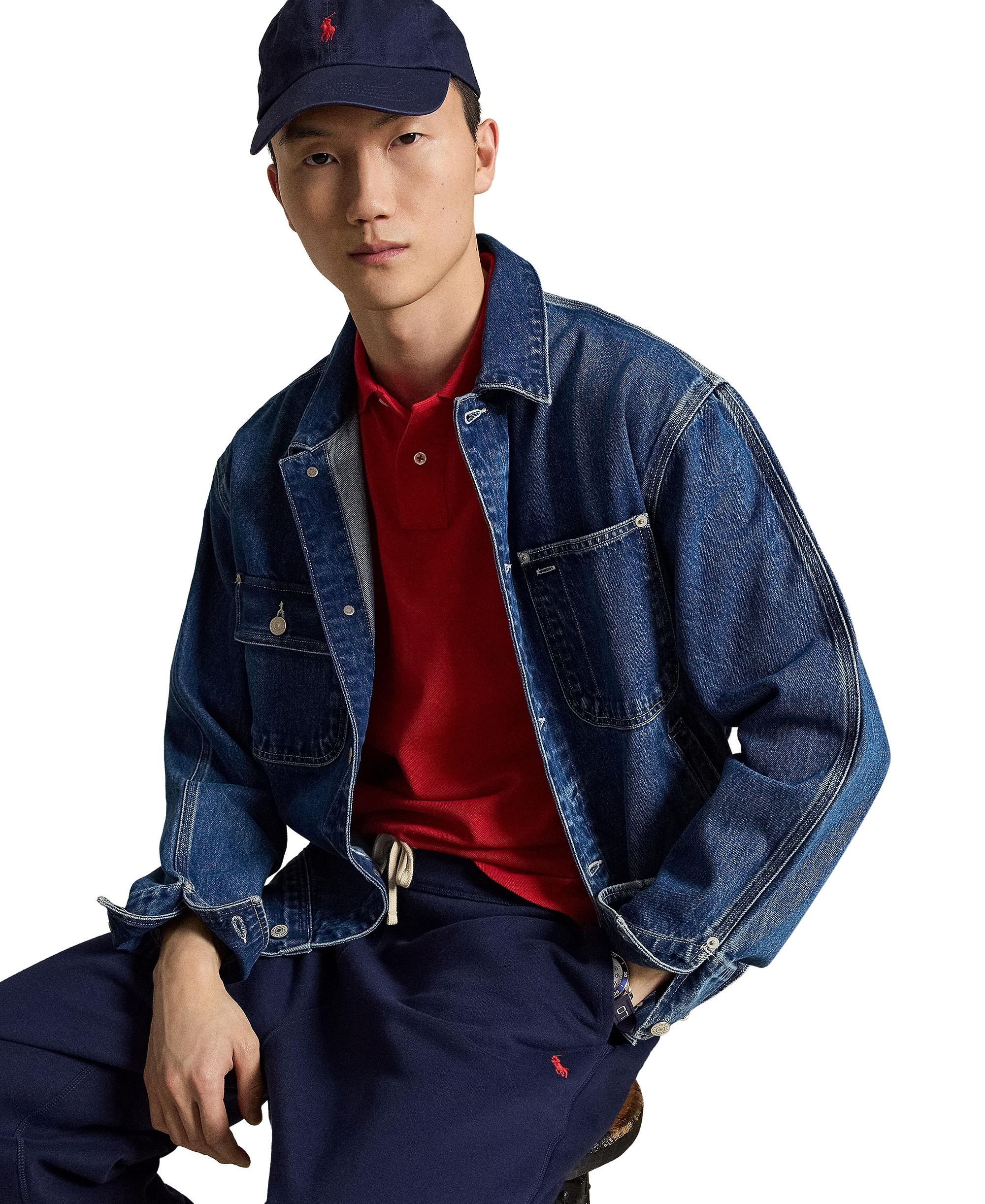 Polo Ralph Lauren Men's Custom Slim-Fit Mesh Polo Shirt - Red
