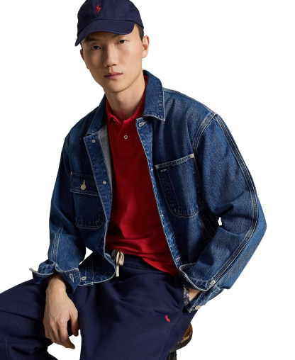Polo Ralph Lauren Men's Custom Slim-Fit Mesh Polo Shirt - Red
