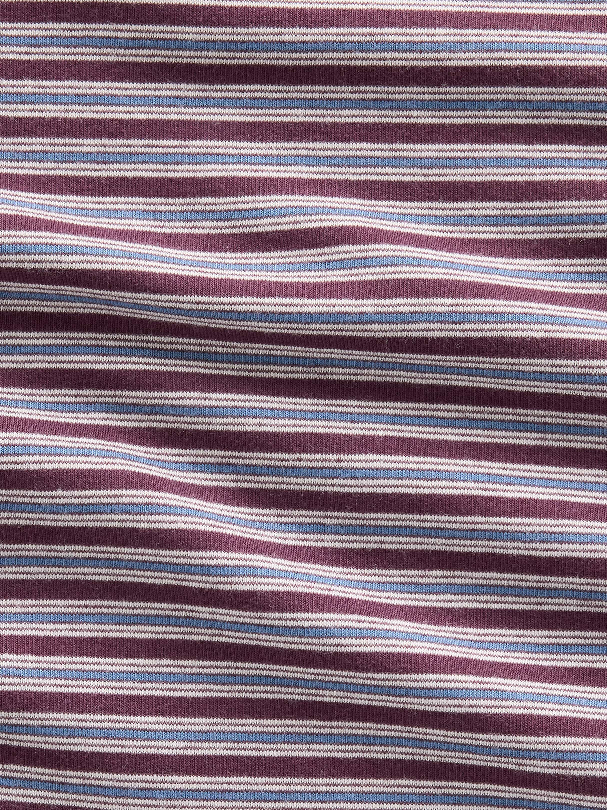 Modern Crew T-Shirt - Purple burgundy & blue stripe