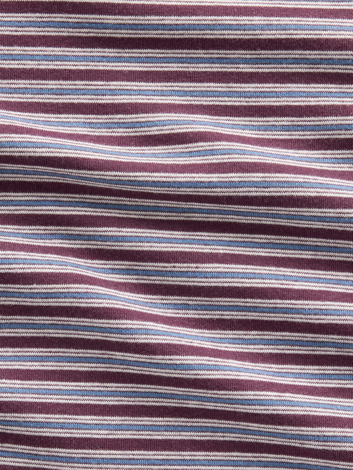 Modern Crew T-Shirt - Purple burgundy & blue stripe