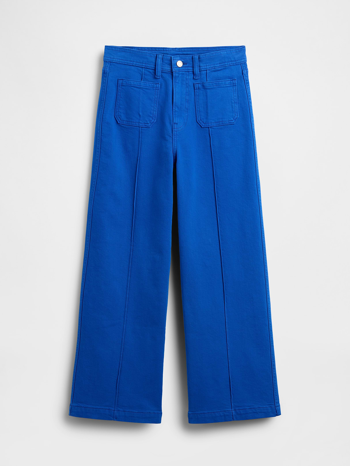 High Rise Stride Wide-Leg Ankle Jeans - Admiral blue