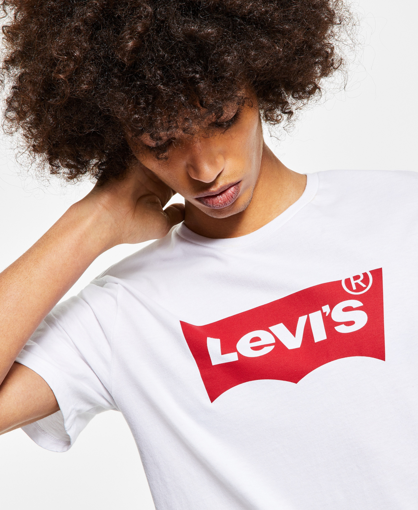 Levi's Men's Graphic Logo Batwing Short-Sleeve T-shirt - White