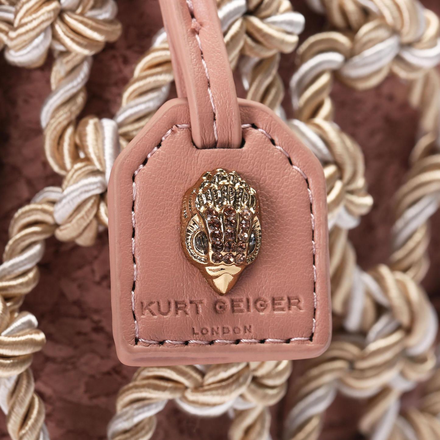 Kurt Geiger London Mini Macrame Rope Bag - Beige - view 5