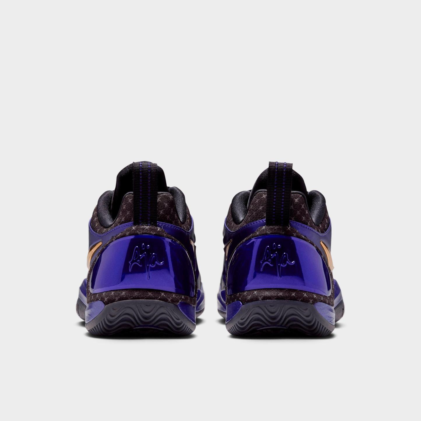 Nithtke A'Two A'ja Wilson Basketball Shoes - Part 1 - Regency Purple/Black/Electro Purple/Metallic Gold - Back view