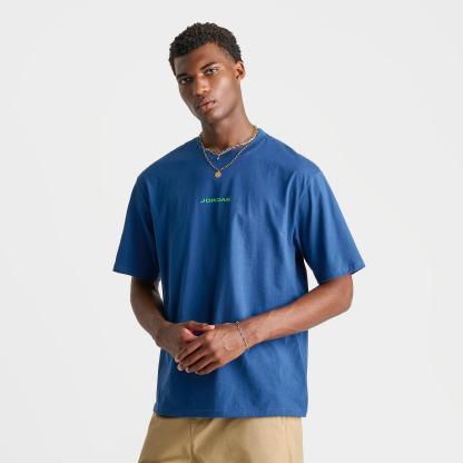 Men's Jordan 1985 AJ13 Flint T-Shirt - French Blue - view 3