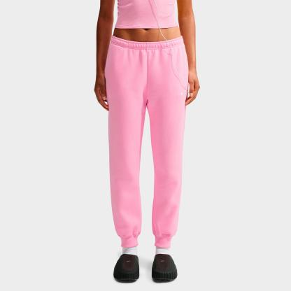 Women's Nithtke Studio Fleece Medium-Weight Mid-Rise Jogger Pants - Pink Rise/Sail