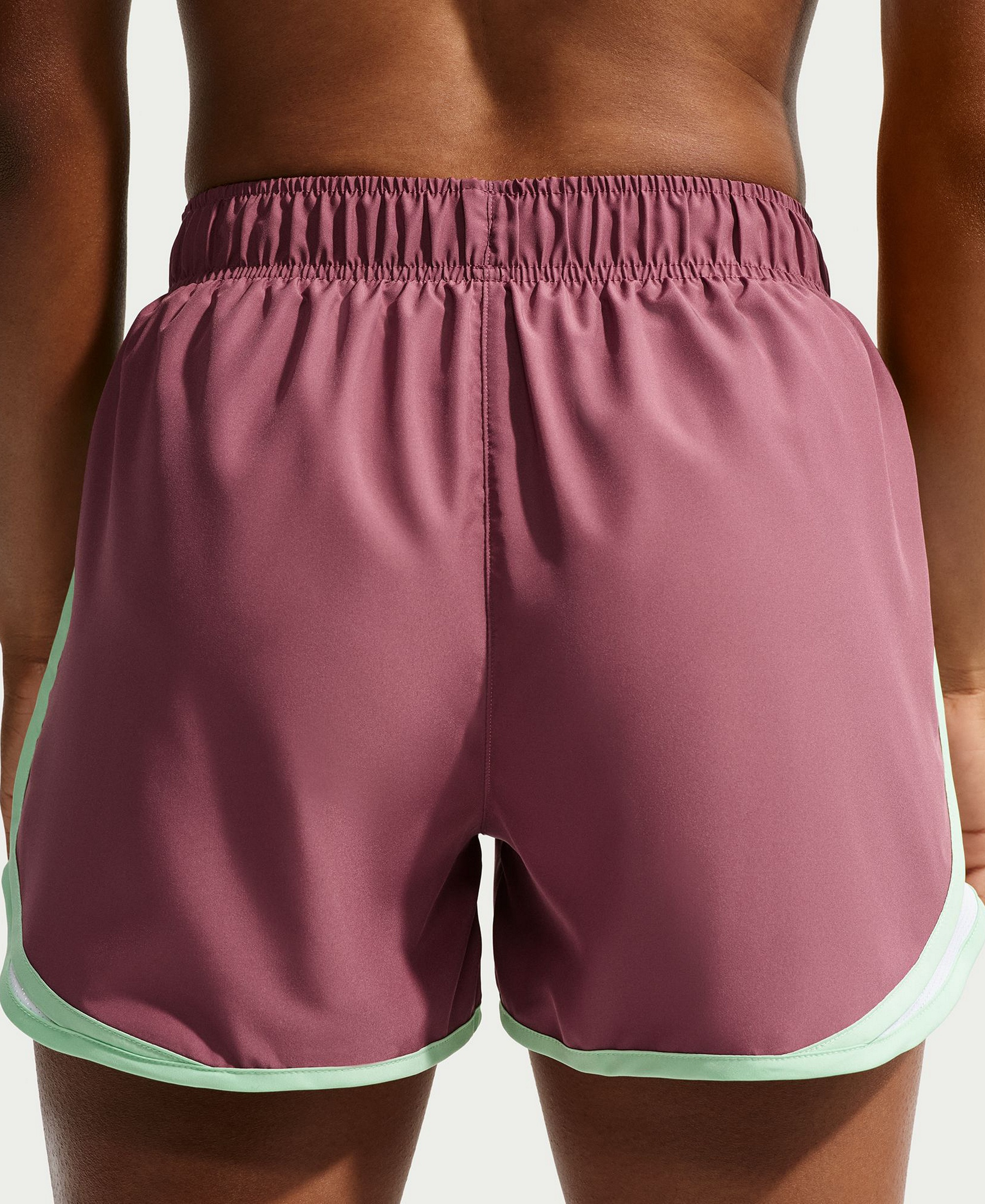 Nike Women's Tempo Dri-FIT Mid-Rise Running Shorts - Pink Smoke/white/reflective Silv