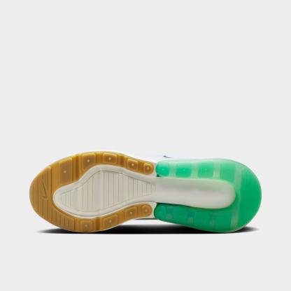Women's Nithtke Air Max 270 Casual Shoes - Part 1 - White/Black/Summit White/Stadium Green - Bottom view