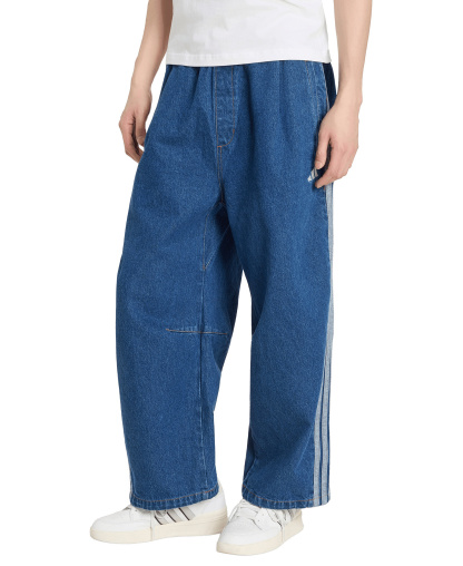 adidas Men's Stadium Oversized Denim Pants - Dual Indigo