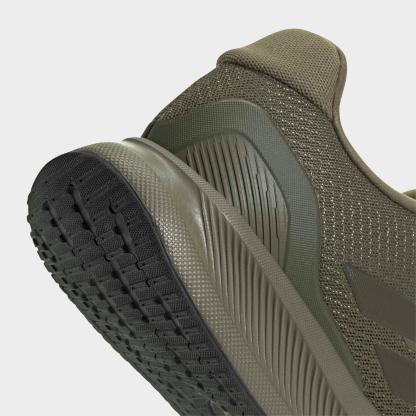 Men's adidas Runfalcon 5 Running Shoes - Olive Strata/Shadow Olive/Core Black - Detail shot