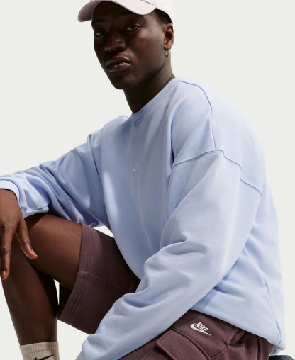 Nike Club Men's Fleece Cargo Shorts - Tattoo/White