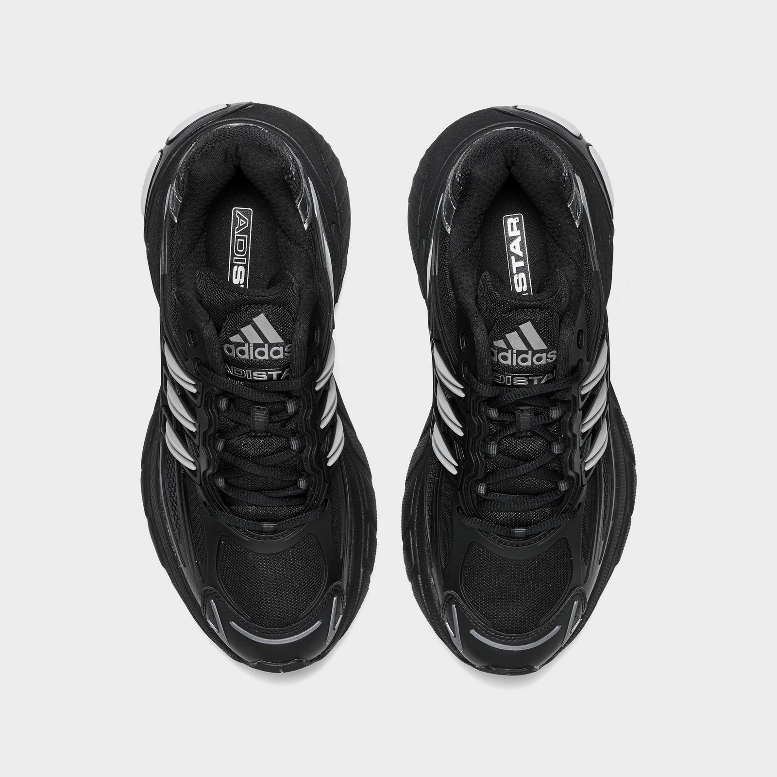 Big Kids' adidas Adistar XLG 2.0 Casual Shoes - Black/Black/Silver Metallic - view 5