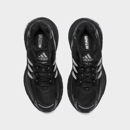 Big Kids' adidas Adistar XLG 2.0 Casual Shoes - Black/Black/Silver Metallic - view 5