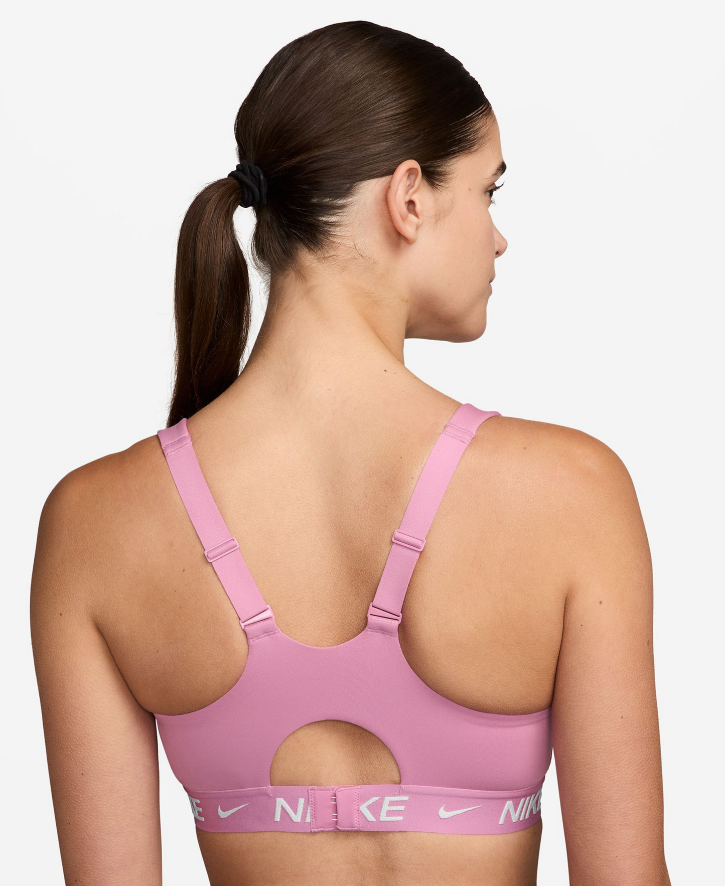 Nike Women's Indy High Support Padded Adjustable Sports Bra - Pink Rise