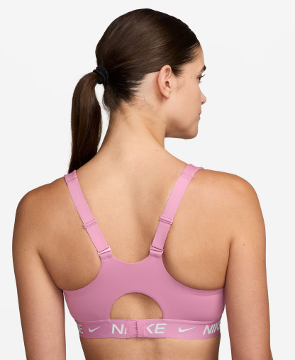 Nike Women's Indy High Support Padded Adjustable Sports Bra - Pink Rise