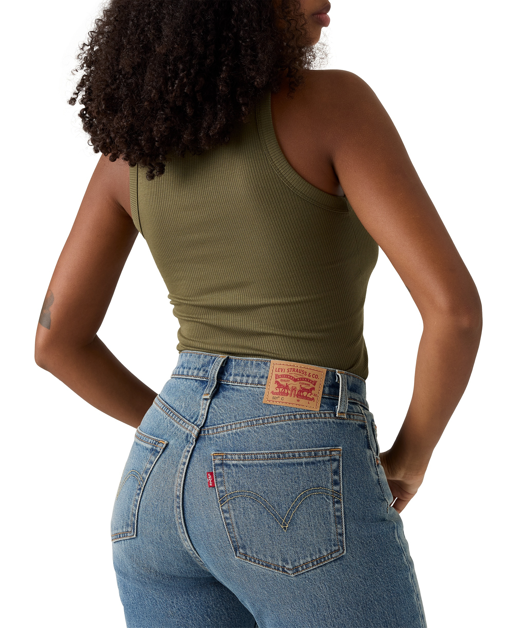 Levi's Women's 501 Curve High-Rise Straight-Leg Jeans - Weather Now