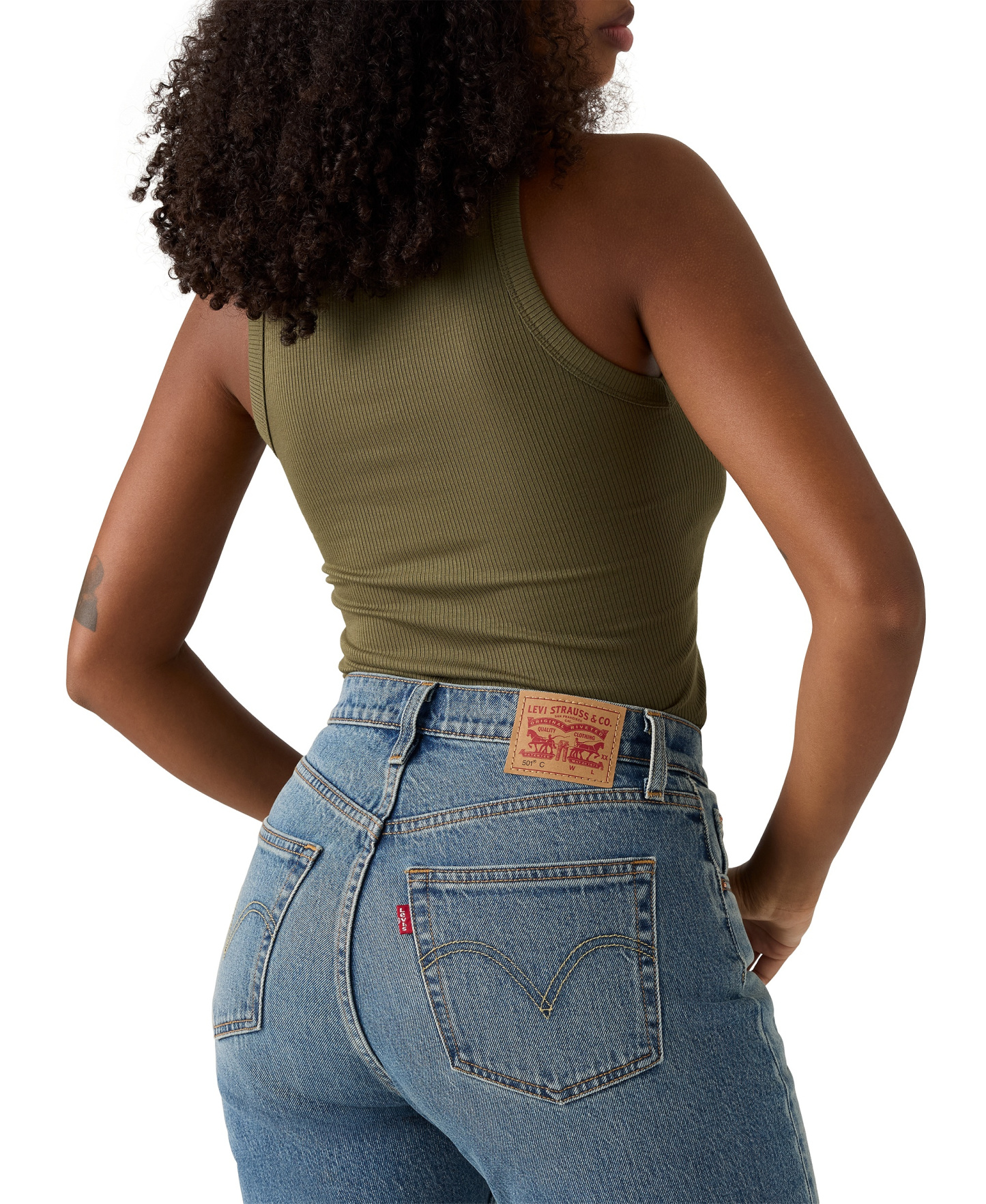 Levi's Women's 501 Curve High-Rise Straight-Leg Jeans - Weather Now