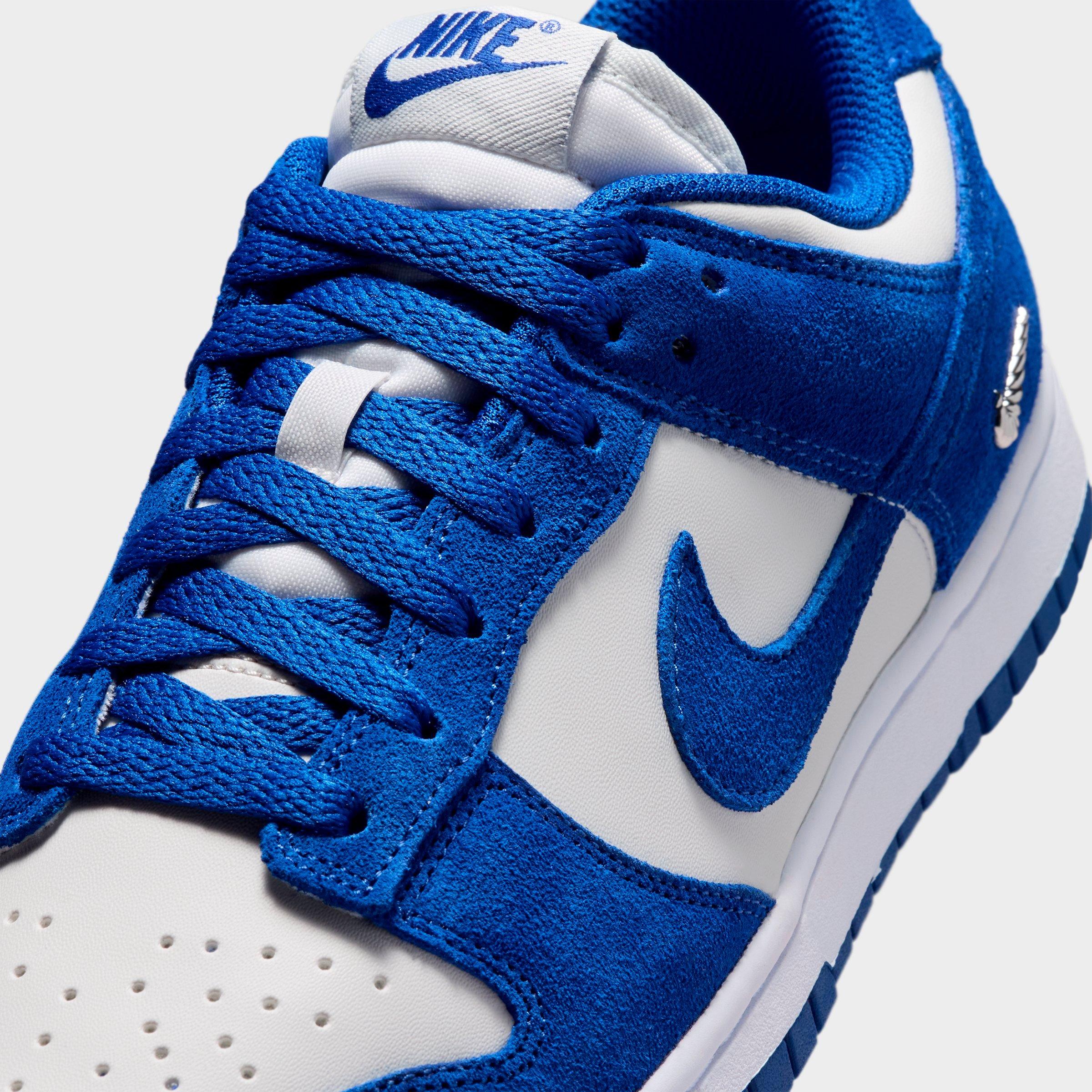 Women's Nithtke Dunk Low Mini Swoosh Casual Shoes - Old Royal/Photon Dust/White/Old Royal - Detail shot