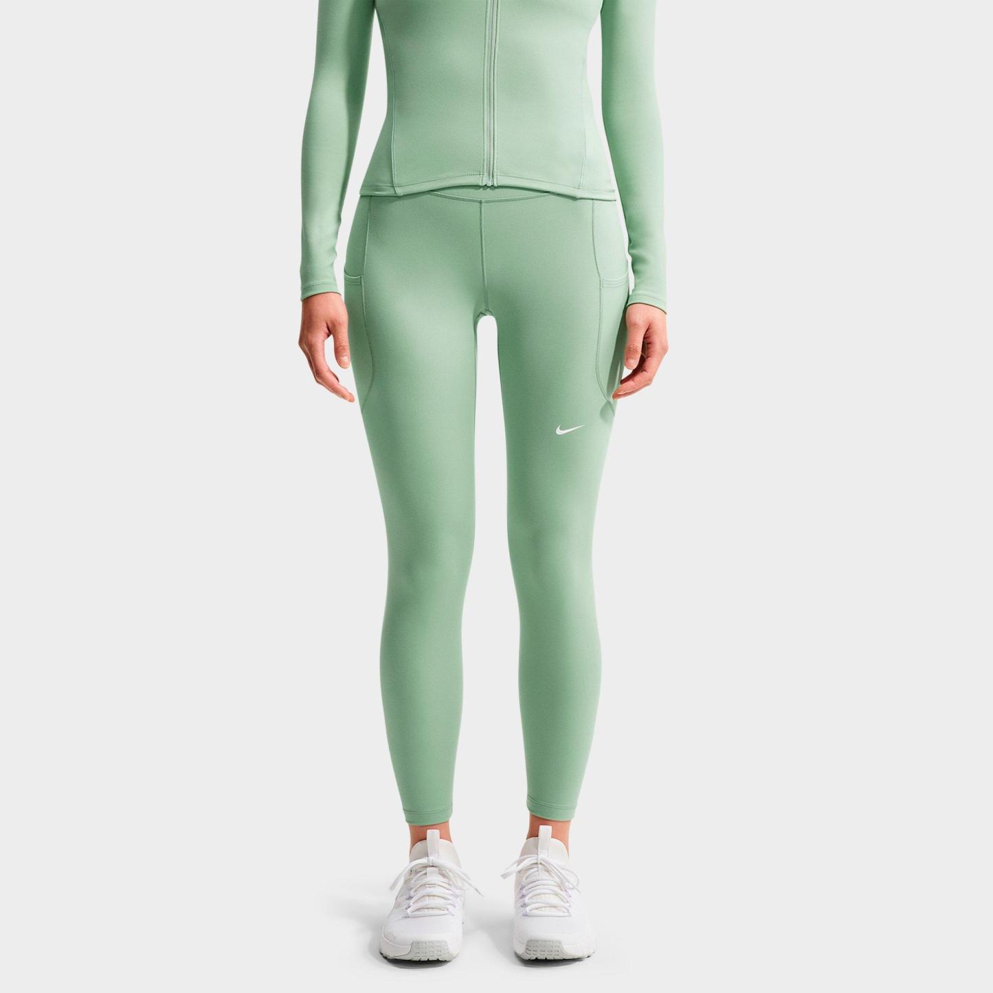 Women's Nithtke One Dri-FIT High-Rise 7/8 Training Tights - Steam/White