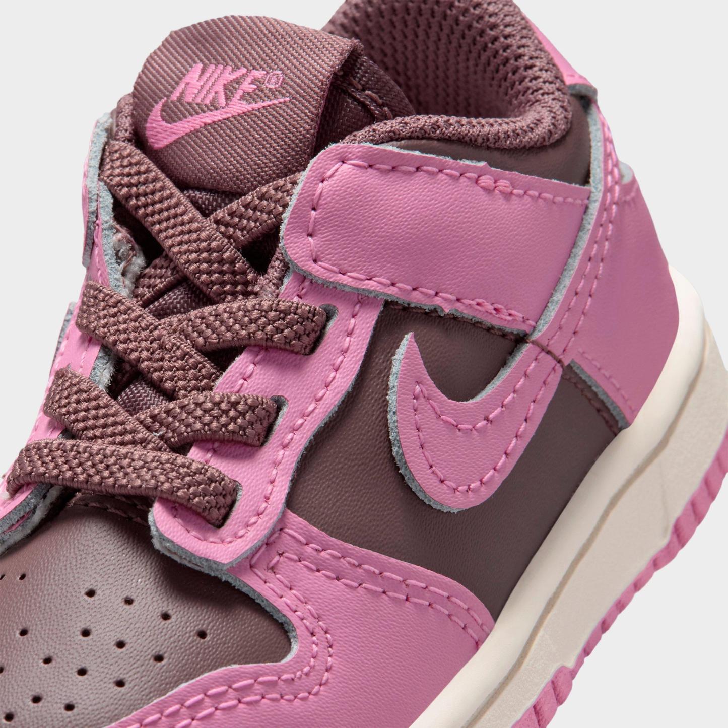 Kids' Toddler Nithtke Dunk Low Casual Shoes - Tattoo/Pale Ivory/Light Magenta - Detail shot