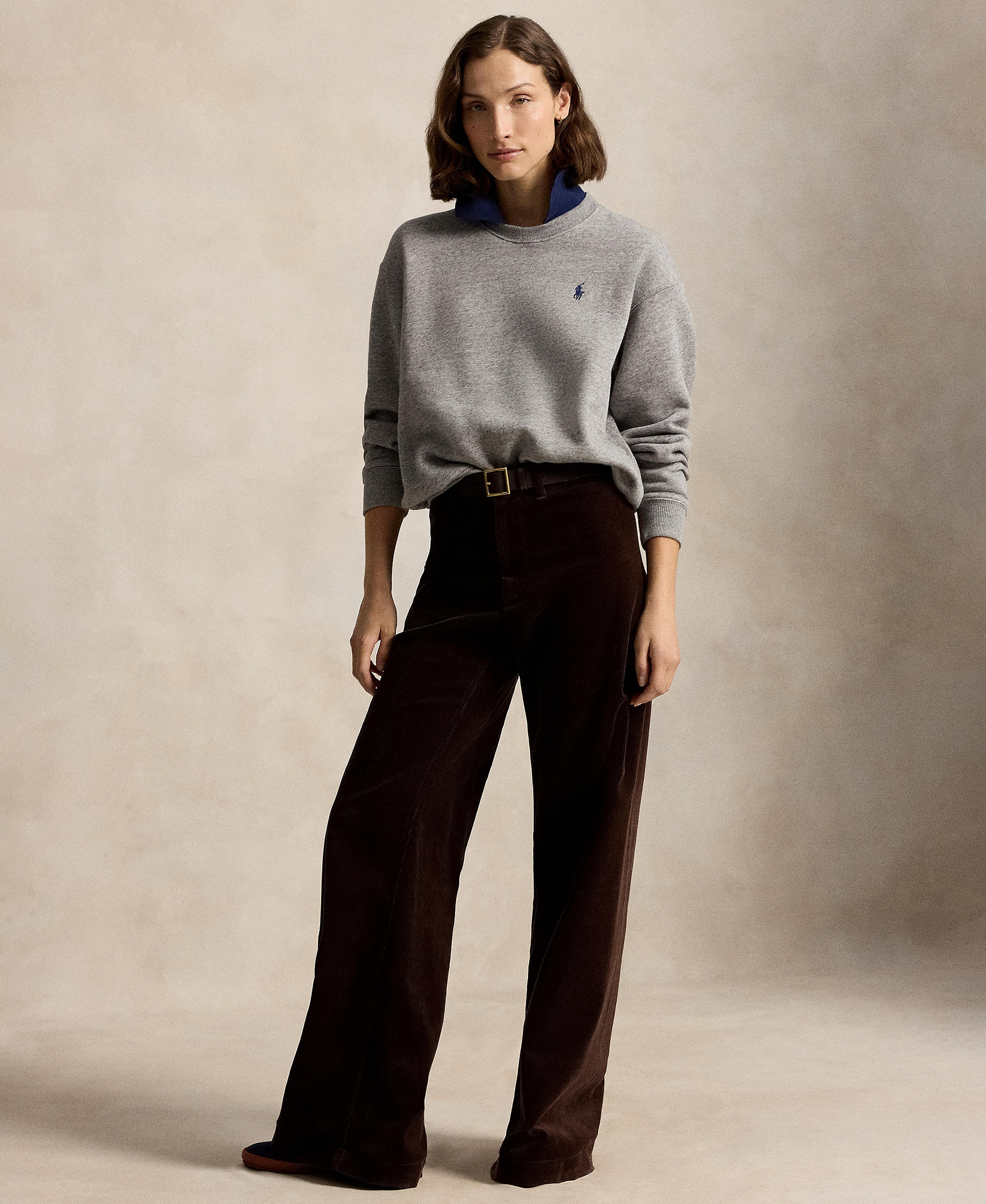 Polo Ralph Lauren Women's Crewneck Sweatshirt - Dark Vintage Heather