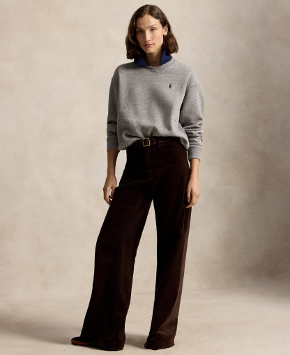 Polo Ralph Lauren Women's Crewneck Sweatshirt - Dark Vintage Heather