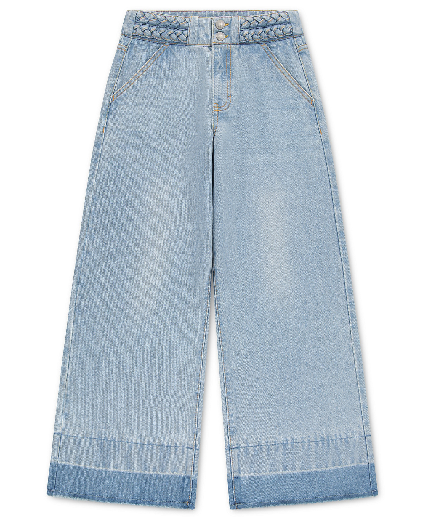 Levi's Girls' 7-16 Braided High-Rise Baggy Jeans - Hang Up