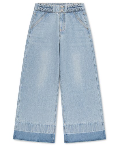 Levi's Girls' 7-16 Braided High-Rise Baggy Jeans - Hang Up