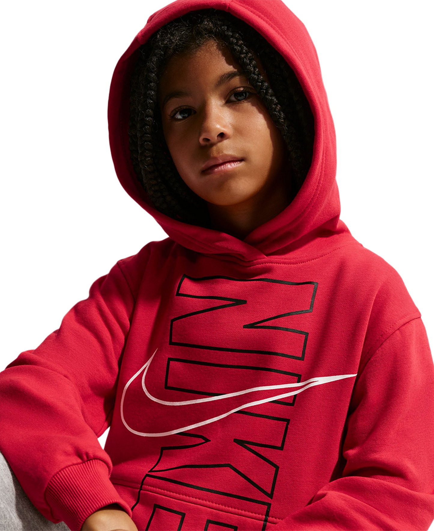 Nike Boys' 8-20 Sportswear Club Fleece Long-Sleeve Hoodie - Gym Red
