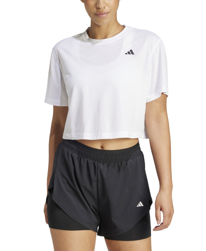 adidas Women's Train Essentials Boxy Workout T-Shirt - White
