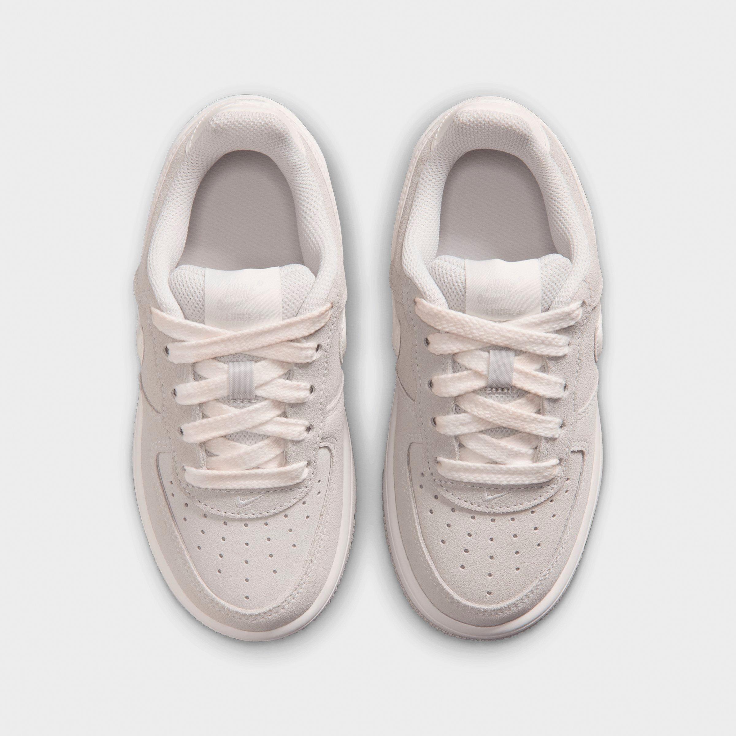 Little Kids' Nithtke Force 1 Low Casual Shoes - Vast Grey/Sail - Top view